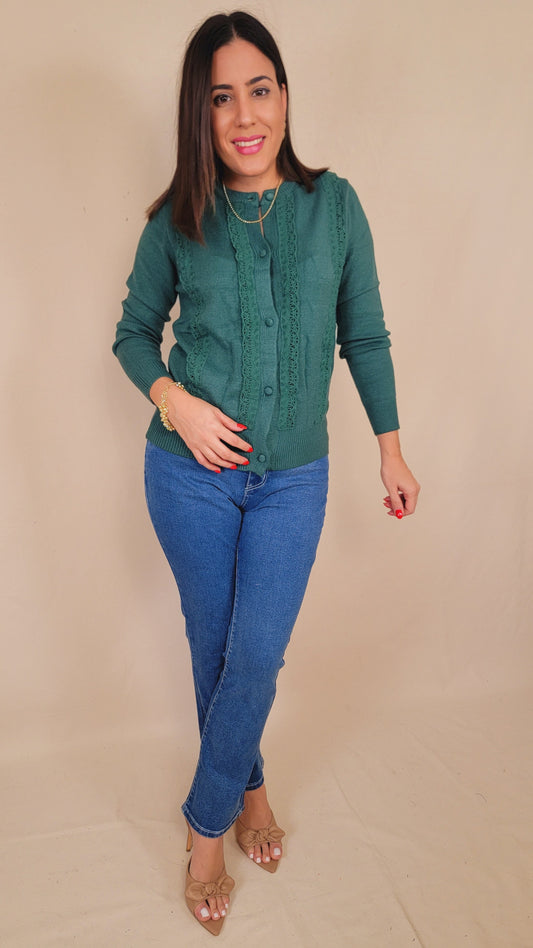 Forest Green Cardigan