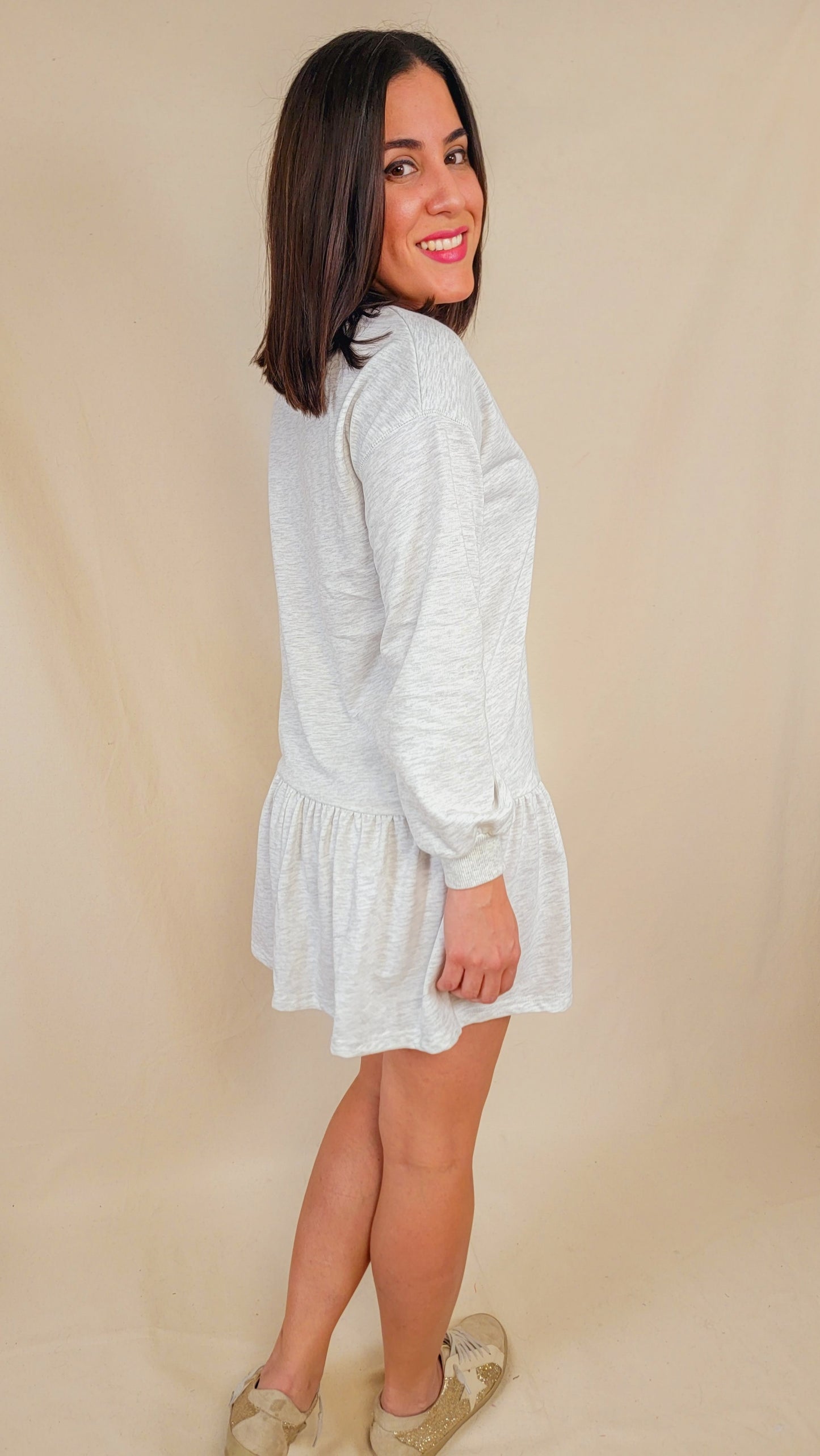 Puff Sleeve Mini Dress