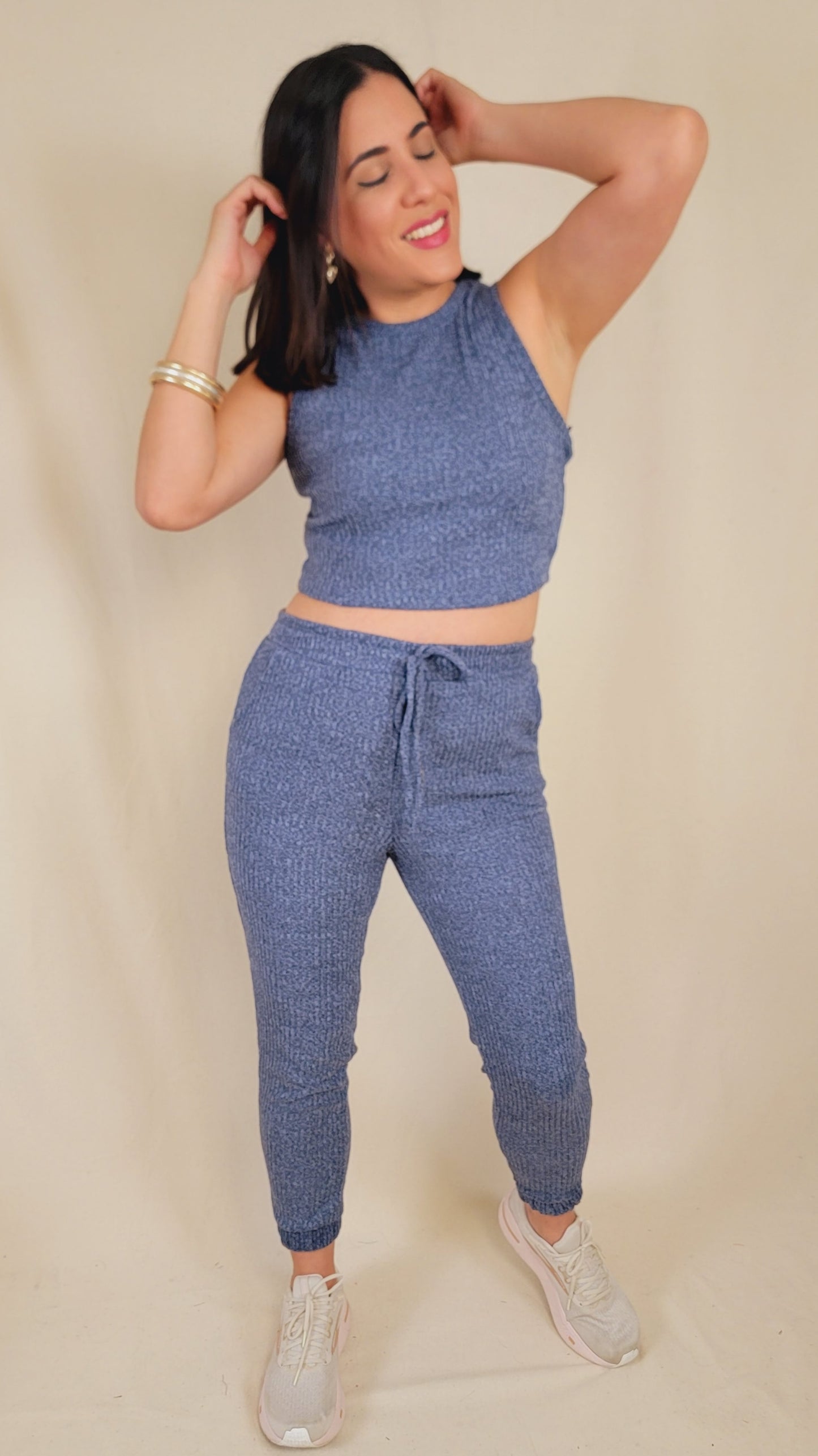 Crop Top and Jogger Pants Set