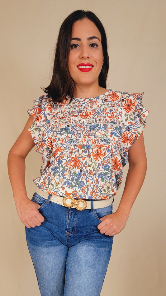 Vintage Floral Top