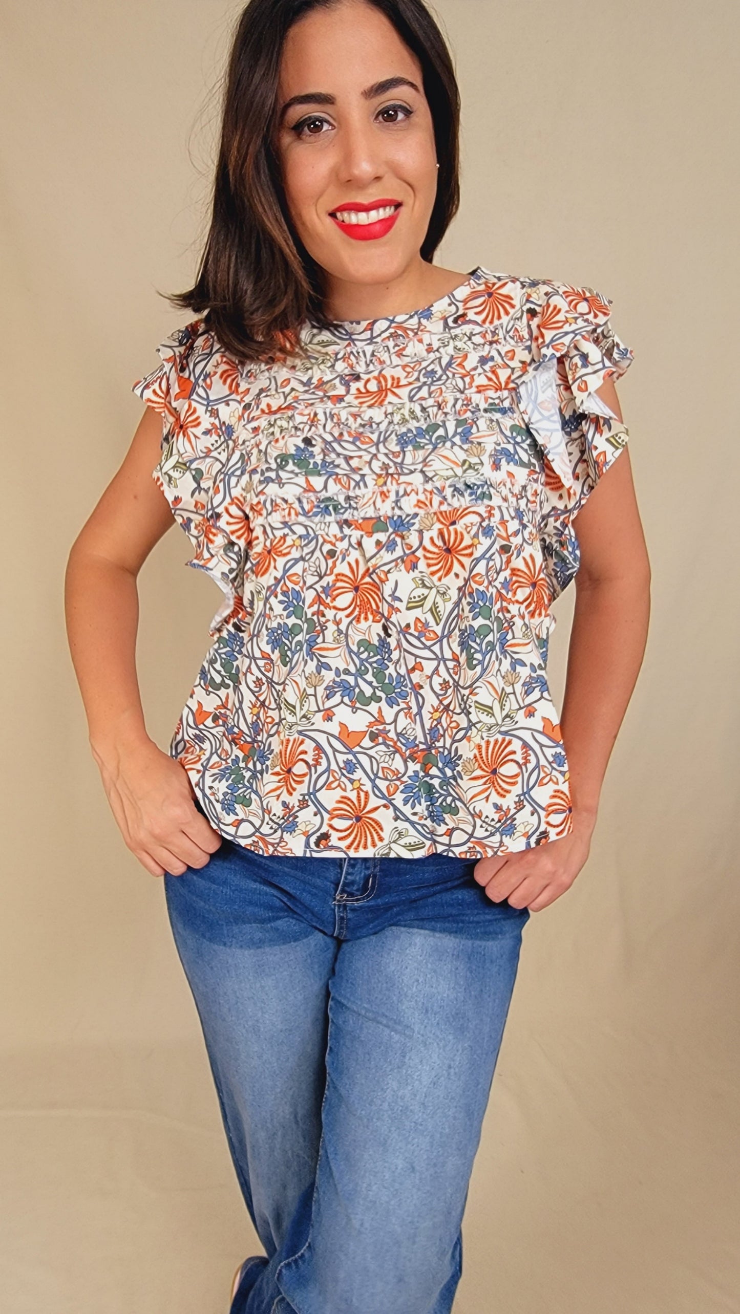 Vintage Floral Top