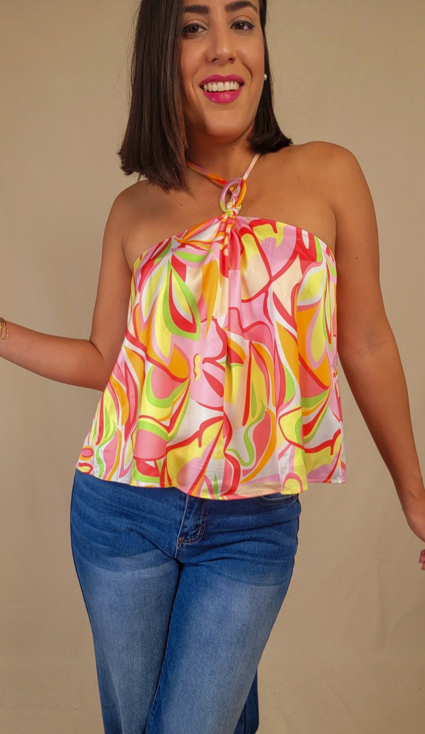 Bobemian Abstract Top