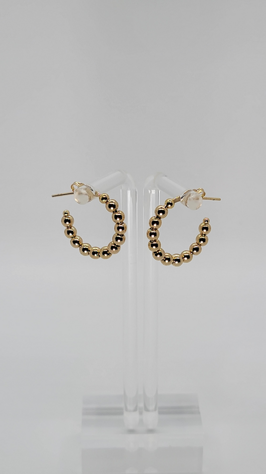 Small Gold Plated Hoops