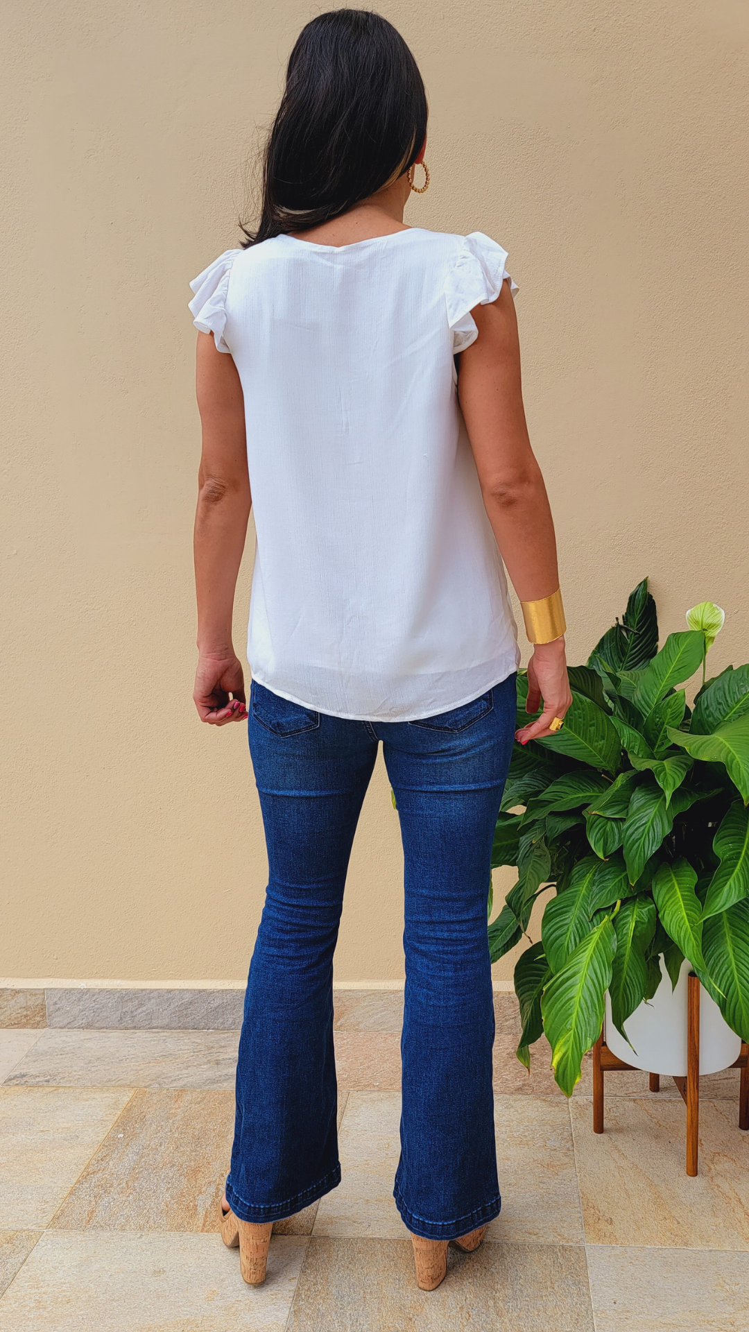 White Embroidered Top