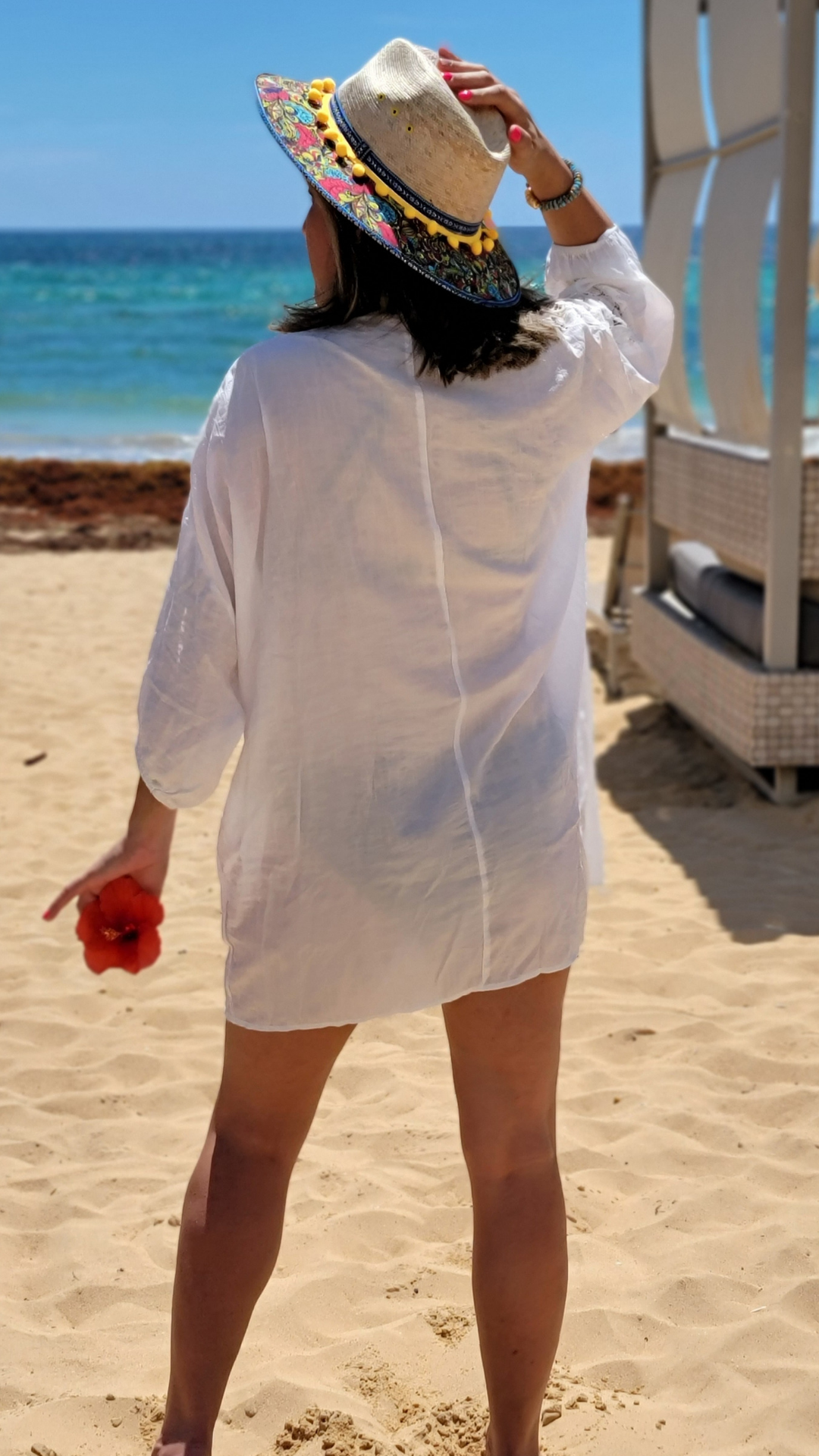 White Lace Beach Dress