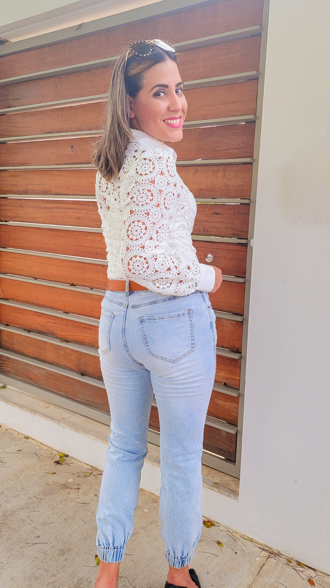 Crochet Lace Long Sleeve Blouse