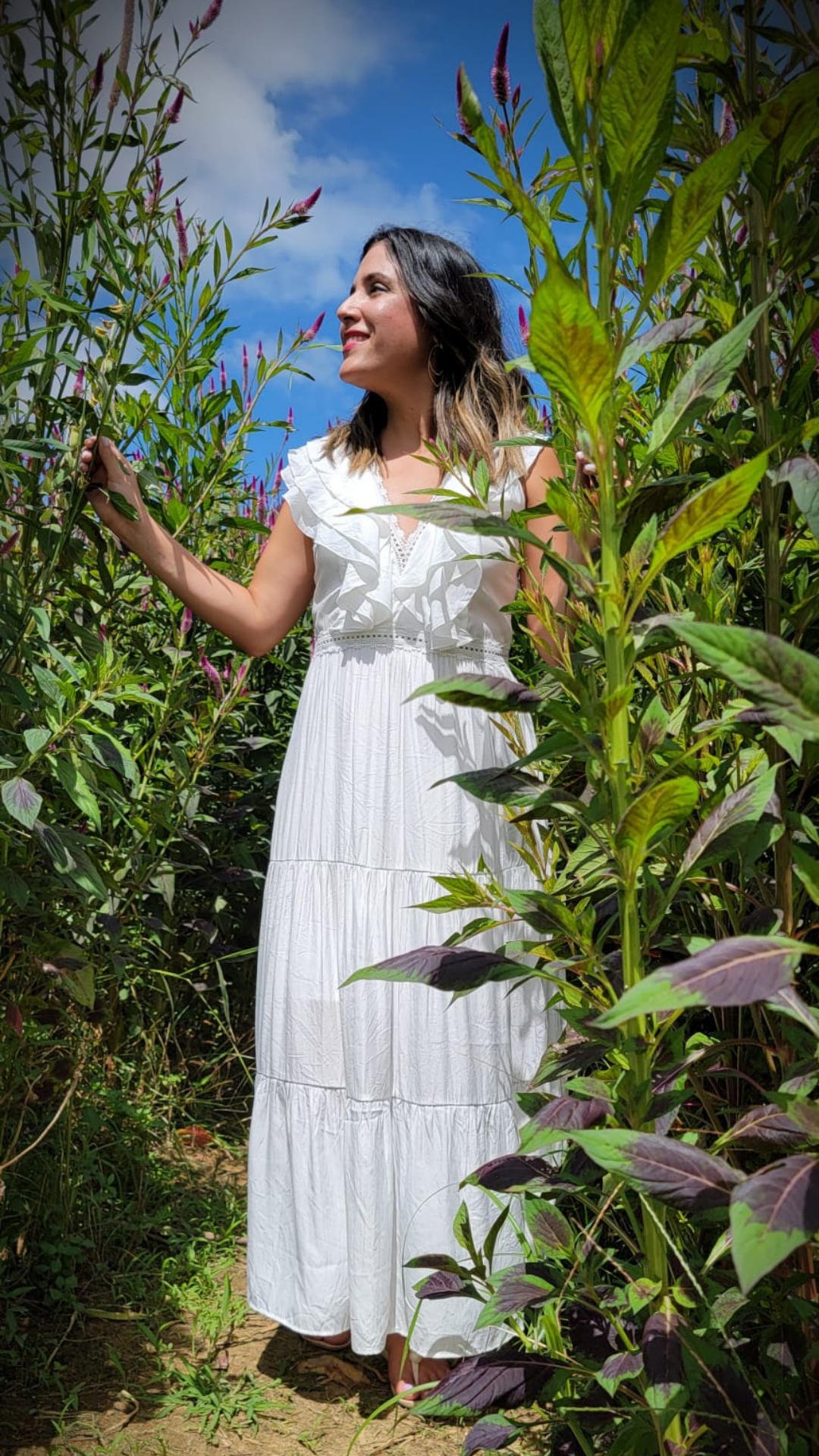 White Lace Maxi Dress