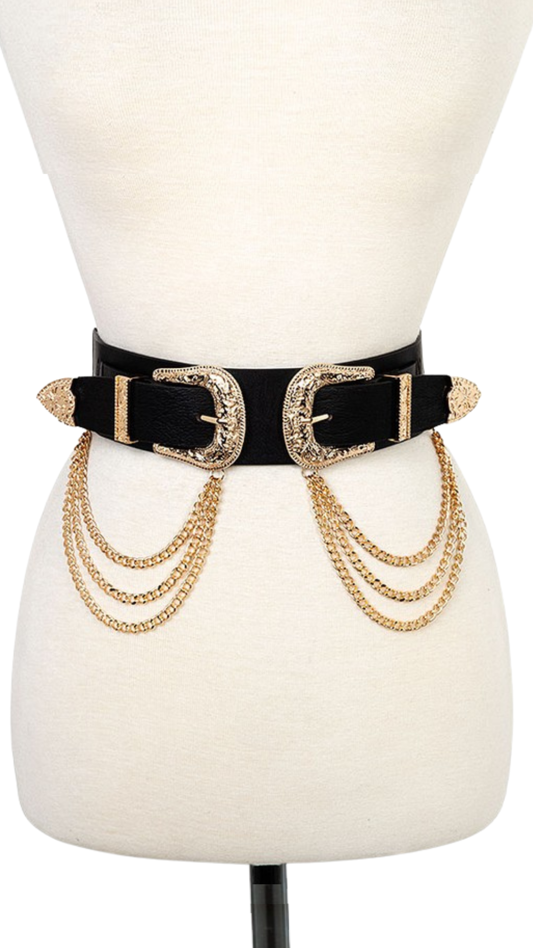 Buckle Chain Draped Belt