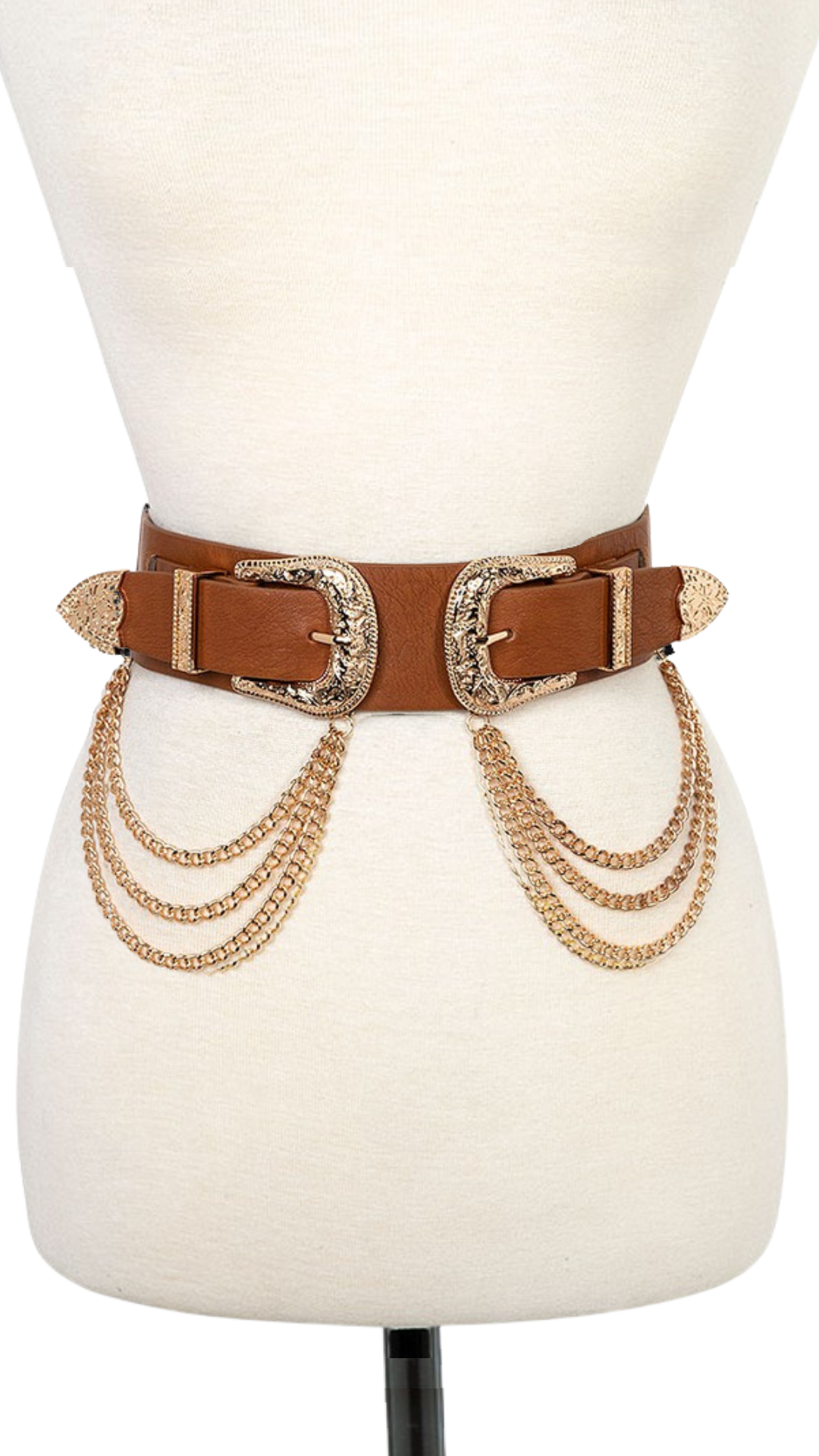 Buckle Chain Draped Belt