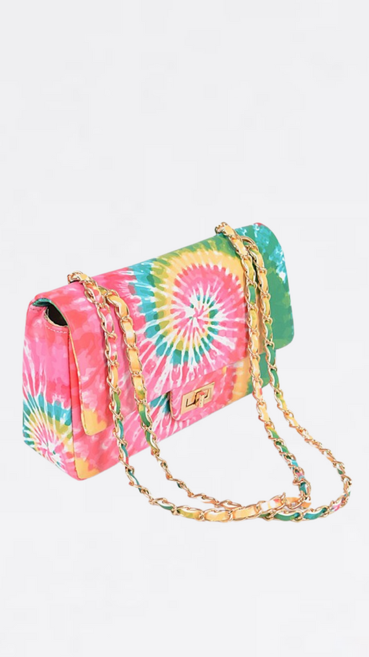 Tie Dye Print Clutch