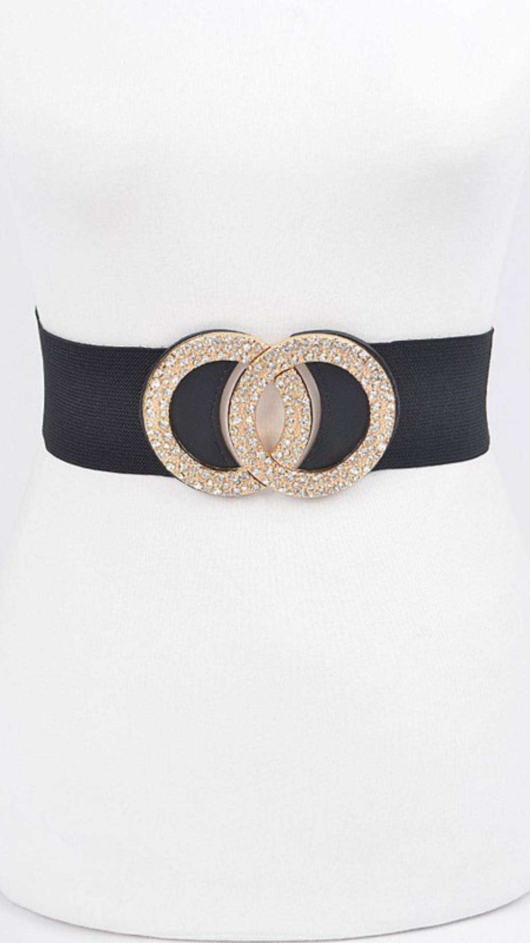 Rhinestone Elastic Belt