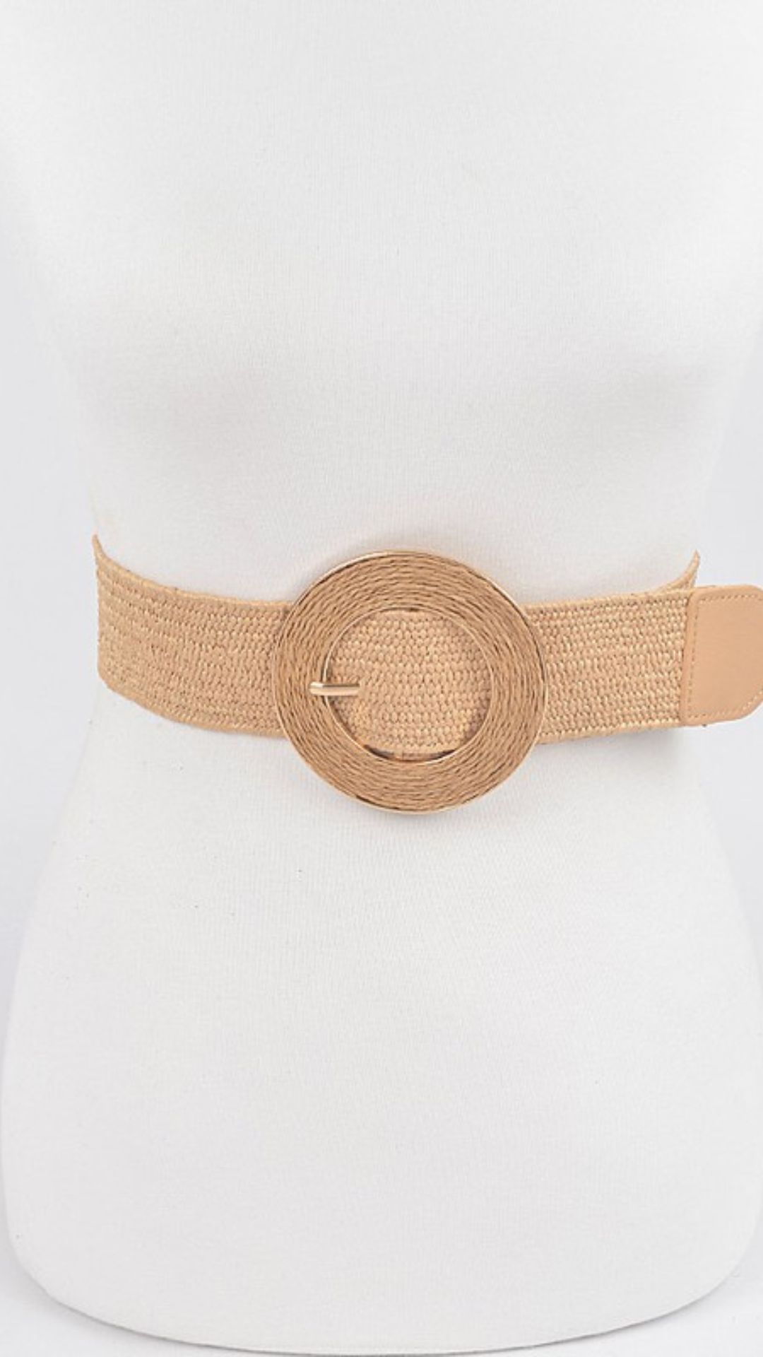 Round Stretch Buckle Belt