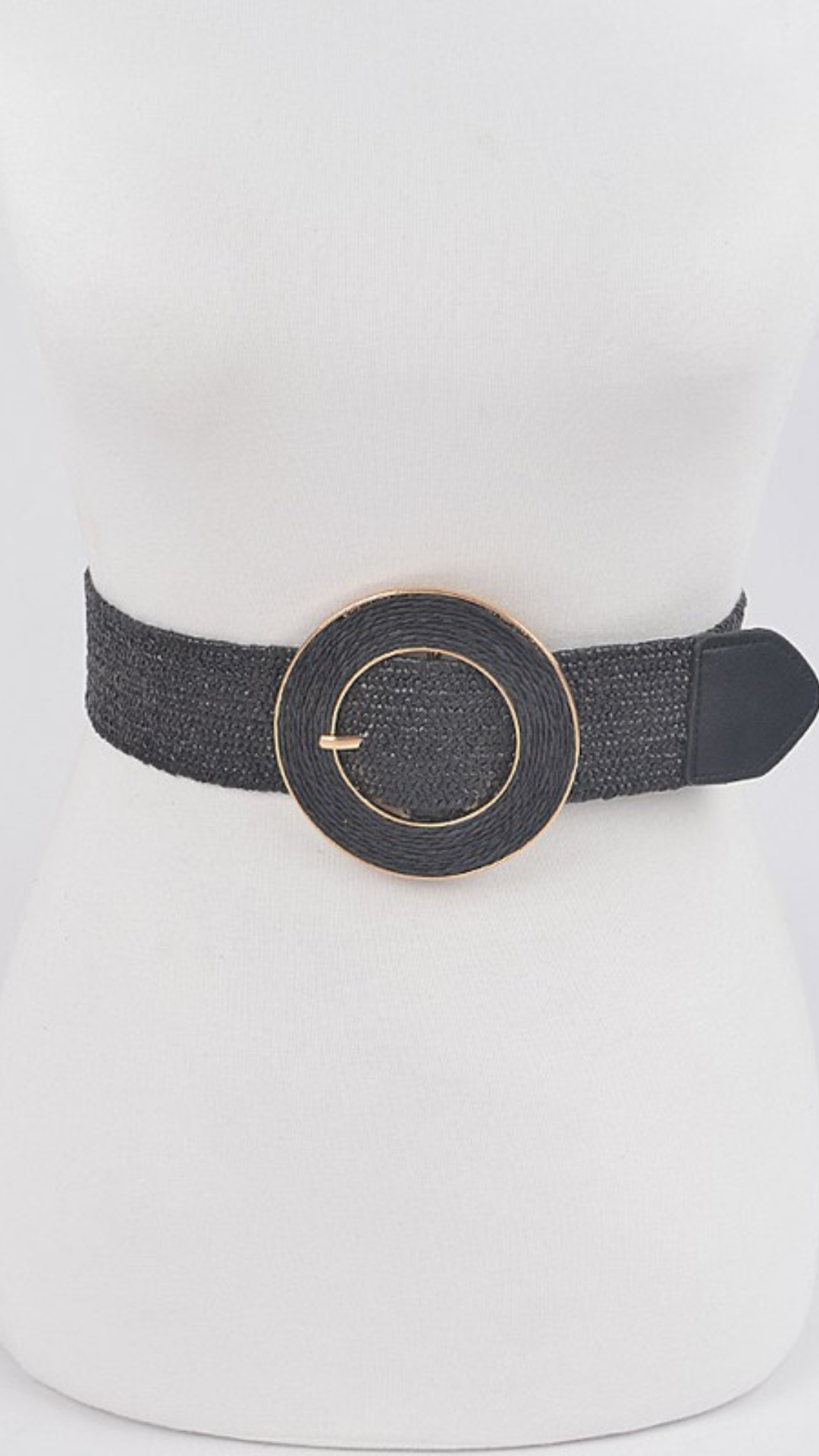 Round Stretch Buckle Belt